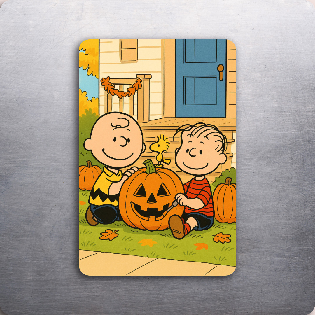 3x 2 Vintage Peanuts Charlie Brown Halloween Linus Fridge Refrigerator Magnet