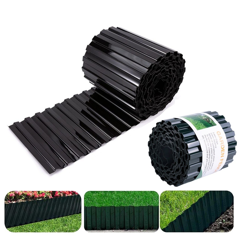 2pcs 30ft Garden Landscape Edging Border Lawn Edging Border Fence Yard Patios