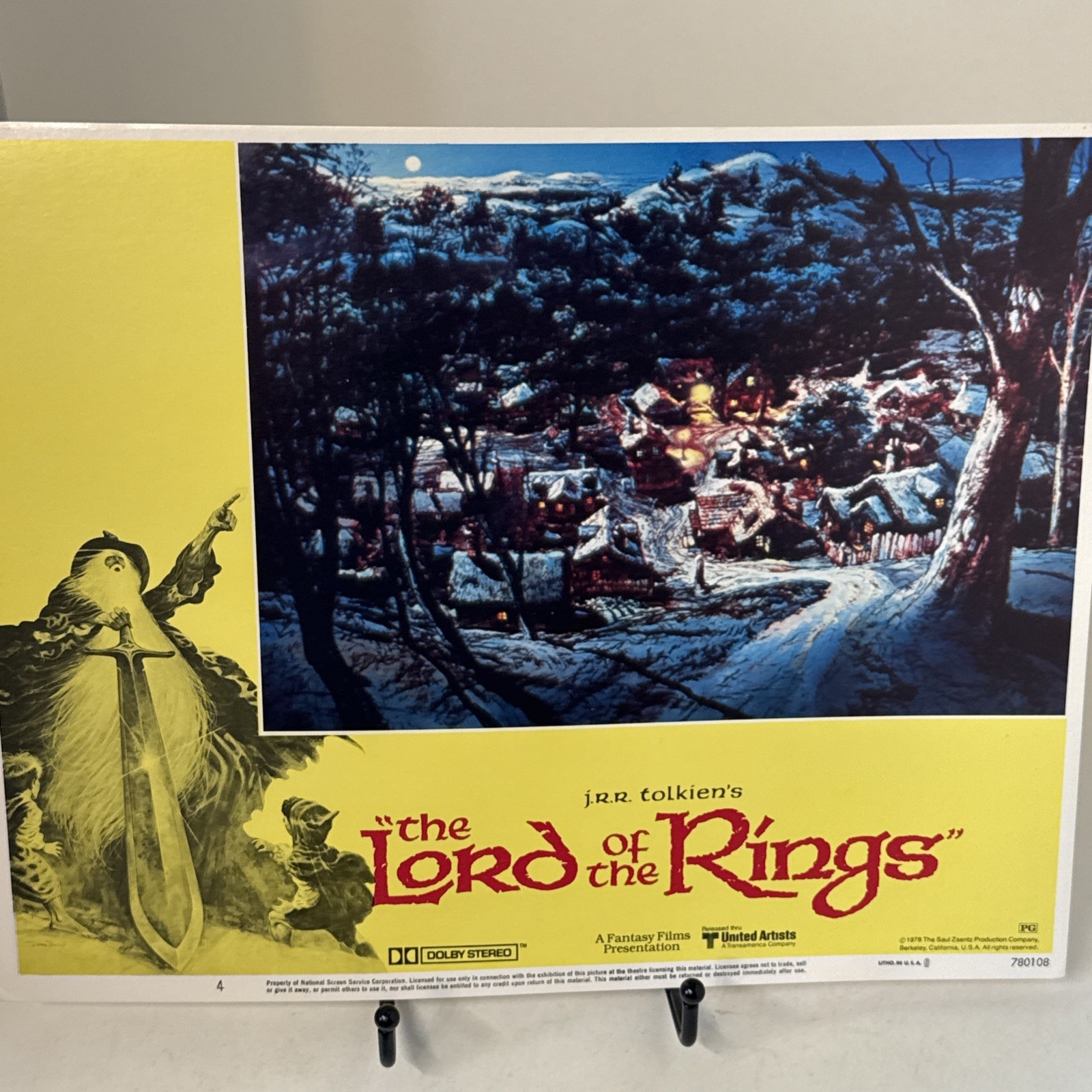 Original 1978 THE LORD OF THE RINGS Movie Lobby Cards -11x14- Set Of 3