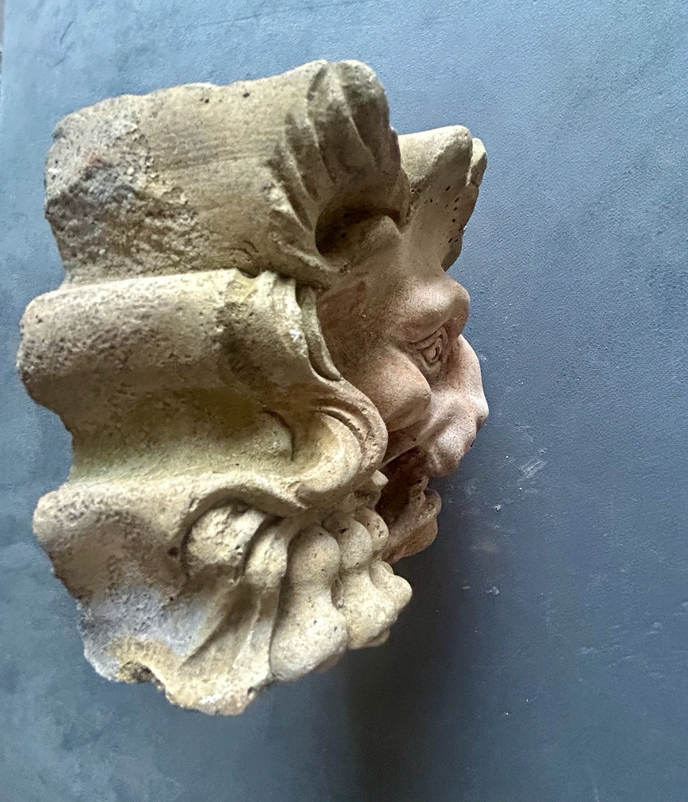 French Castel Stone Gargoyle Water Spout Architectural Salvage