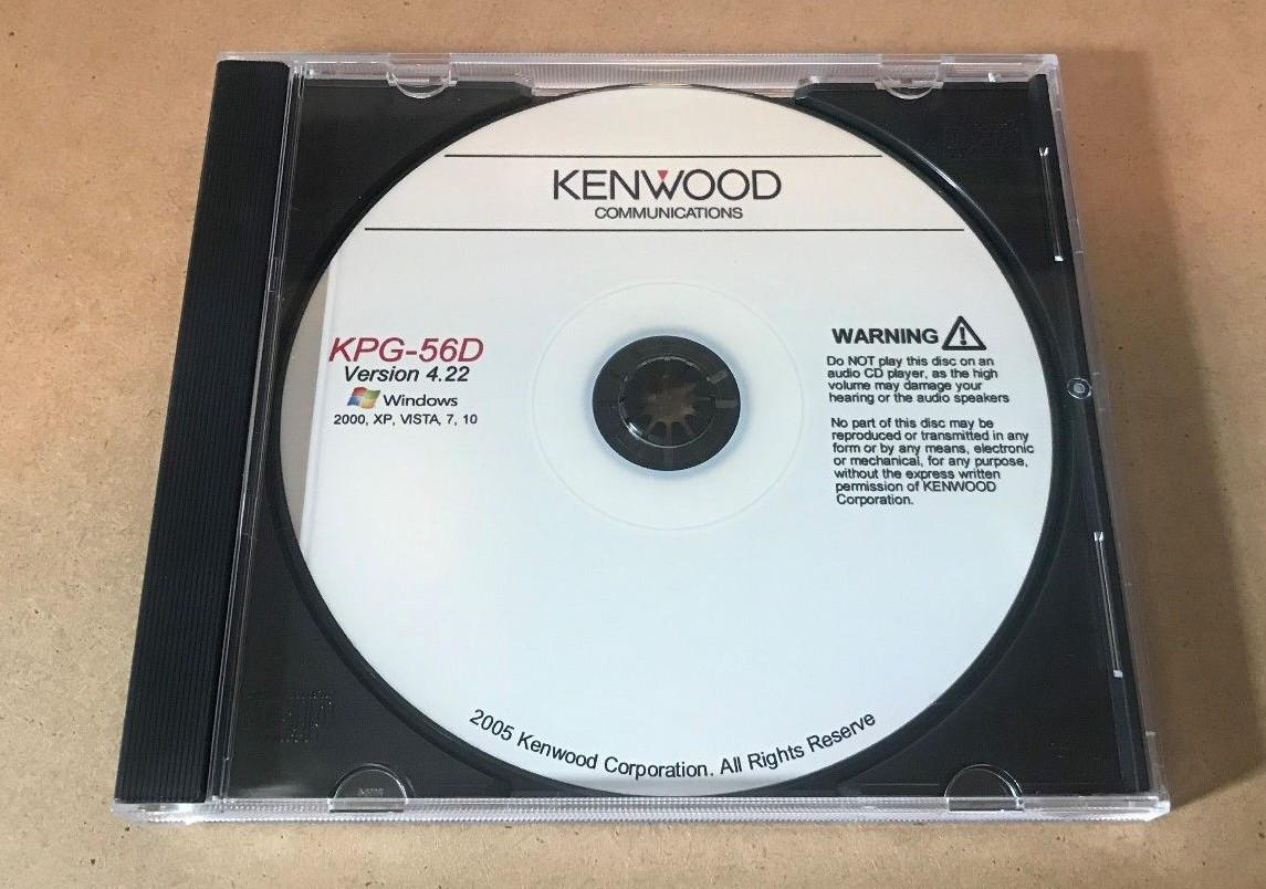 Kenwood KPG-56D Version 4.22 Programming Software TK-272G TK-278G TK-360G TK-370