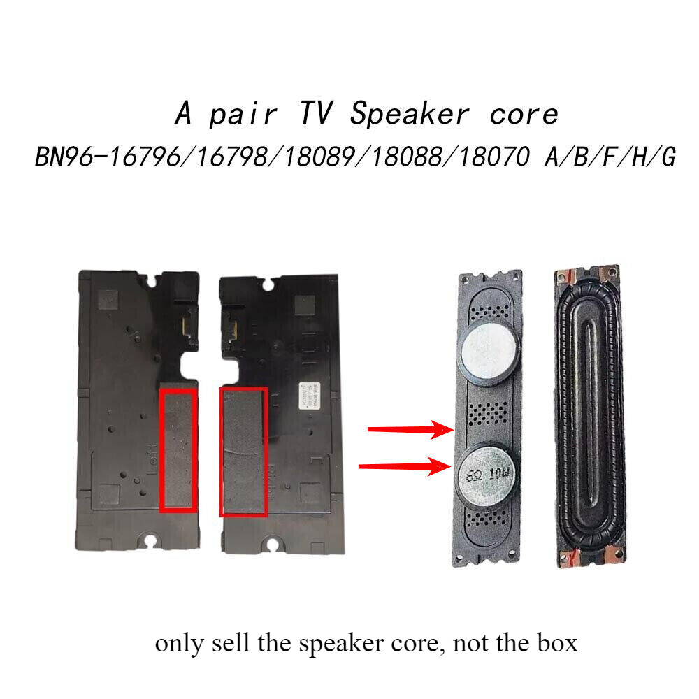 A pair TV Speakers core for UN55D6000SF UN40D6000 UE46D5000 Compatible Samsung