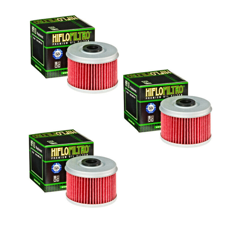 Honda TRX400EX Genuine HiFlo Oil Filter 2001 2002 2003 TRX 400EX - Pack of 3