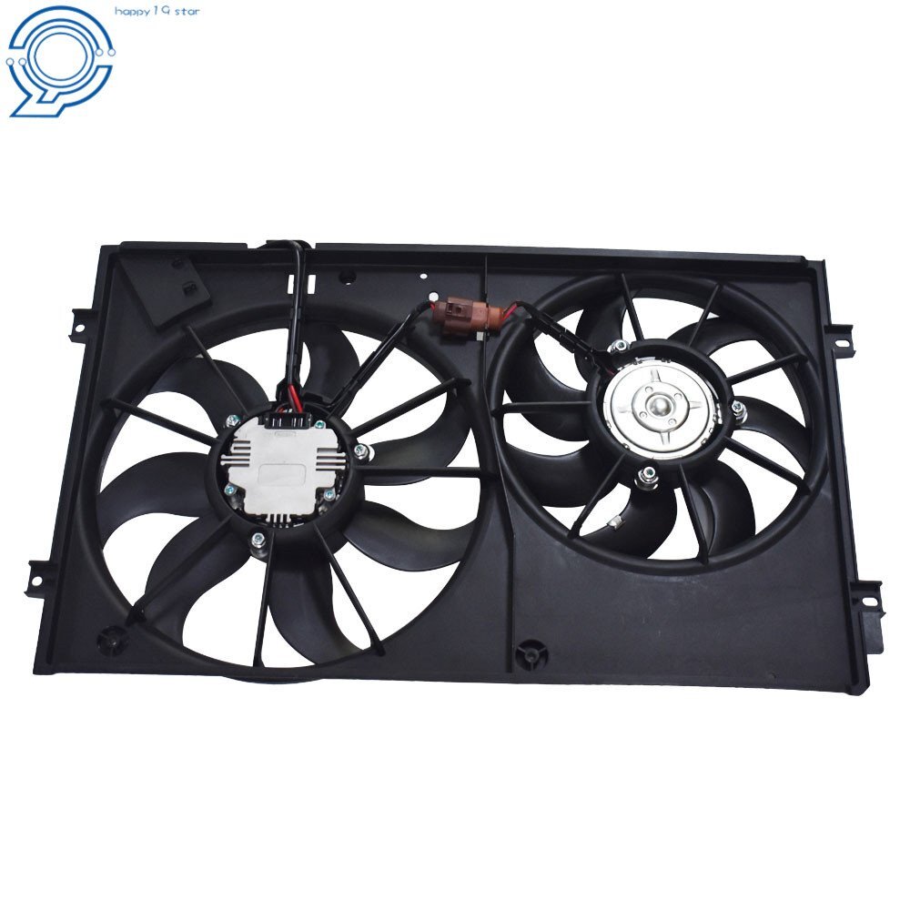 Radiator Cooling Fan Assembly for Volkswagen Golf Jetta Rabbit Beetle  2.0L 2.5L