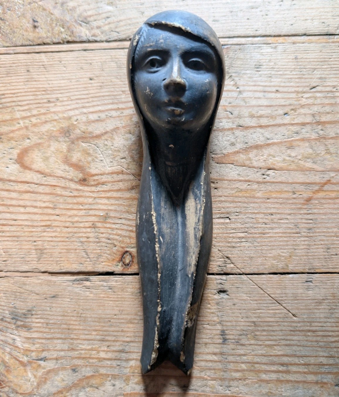 Native American Girl Ornament? - Art Nouveau Style Ceramic Wall Plaque Handmade?