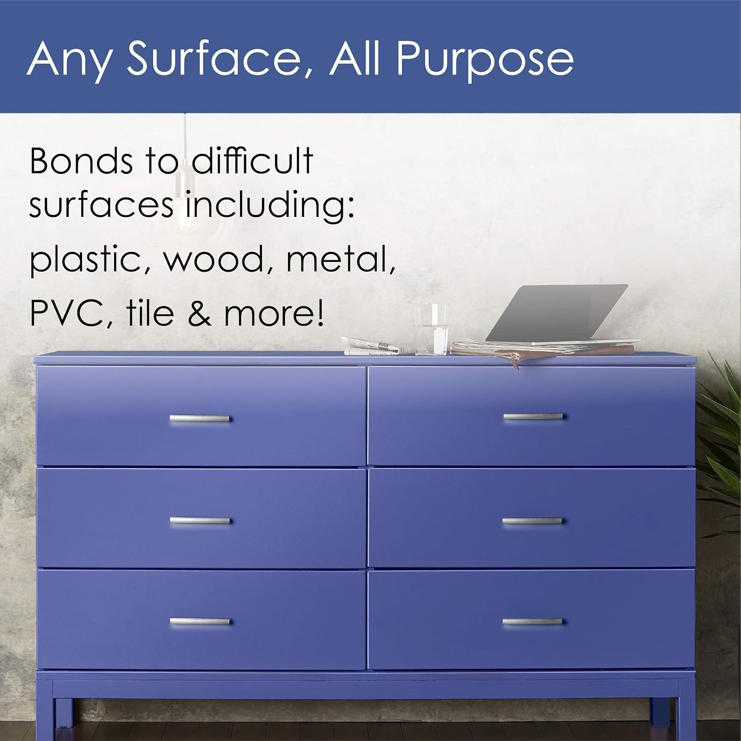 NEW 6-pack lot Krylon K02703007 Gloss Blue Hyacinth All-in-One Spray Paint 12 oz