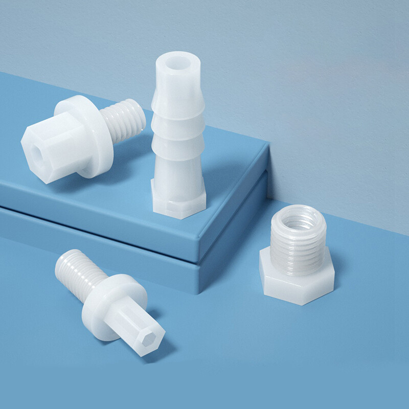 Plastic Tube Stopper Threaded Plugs Bung End Caps Barbed Hose Fitting Inserts