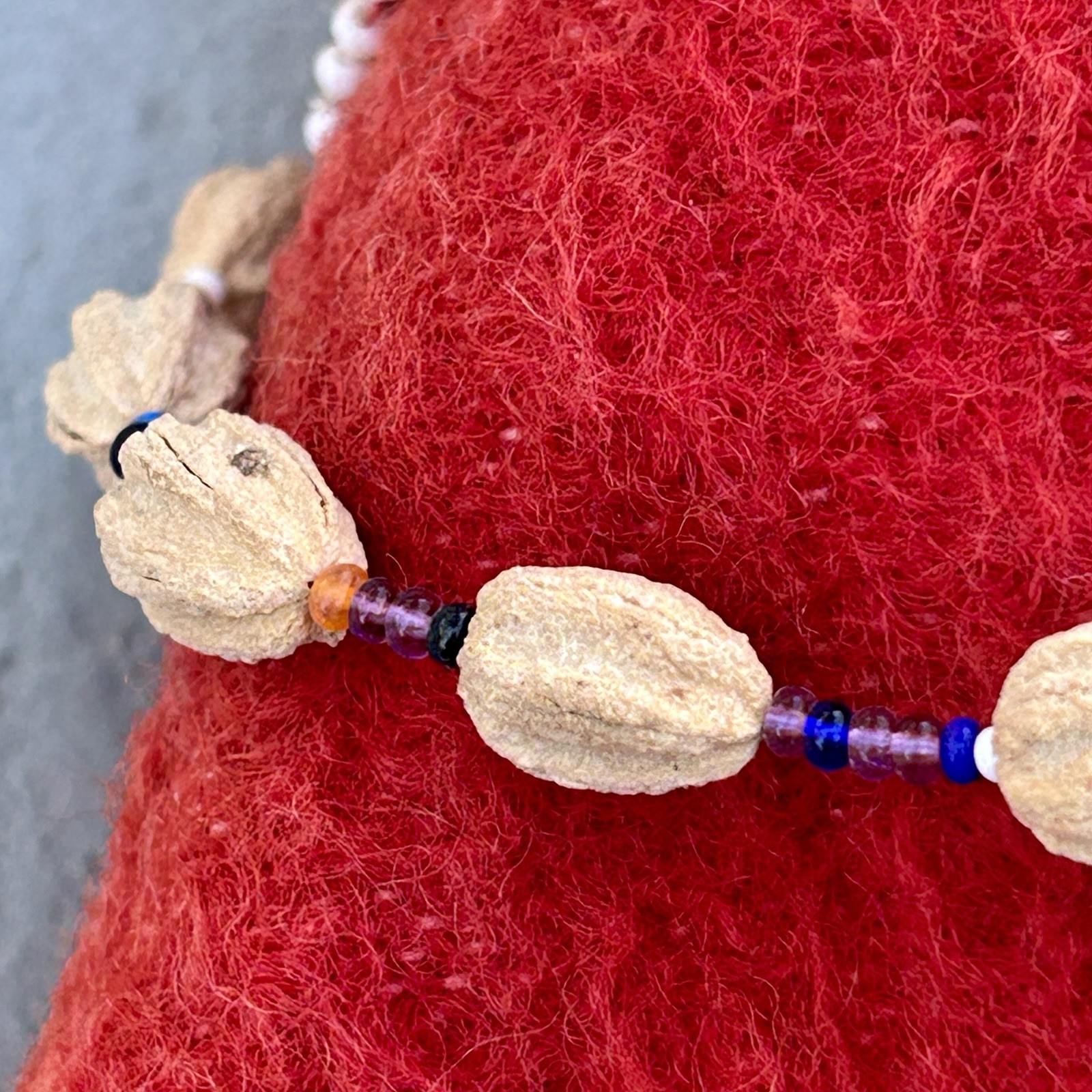 Ndebele Beaded Fertility Doll with Neck Rings South Africa 1990s Vintage 15¼″