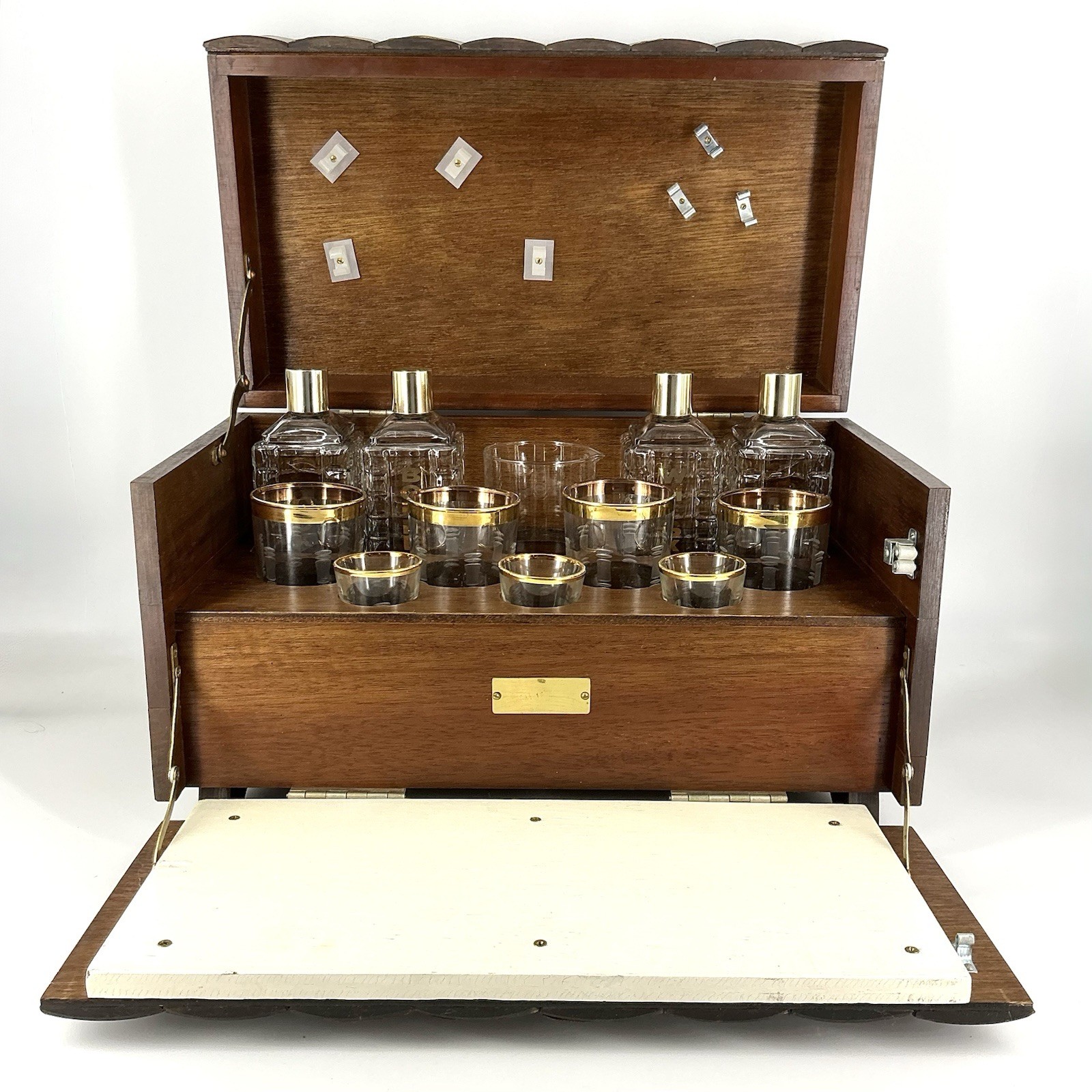 Vintage Midcentury Karoff Mini Bar Faux Books Liquor Cabinet MCM 1950s