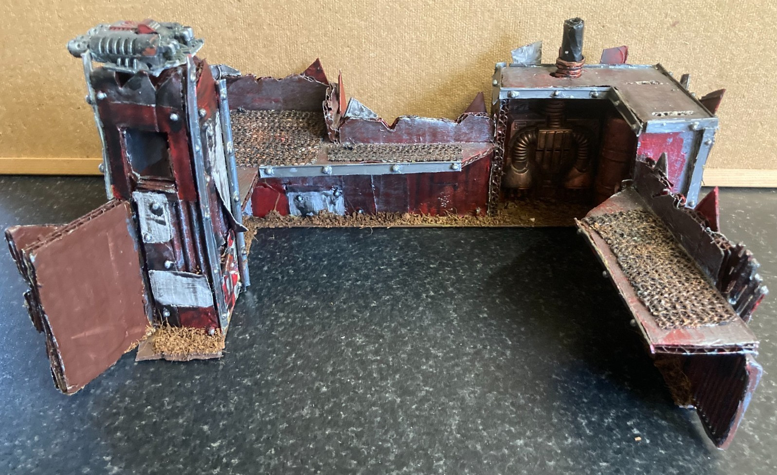 Warhammer 40k ORK FORT STRONGHOLD Building Terrain Scenery Custom Made Excellent