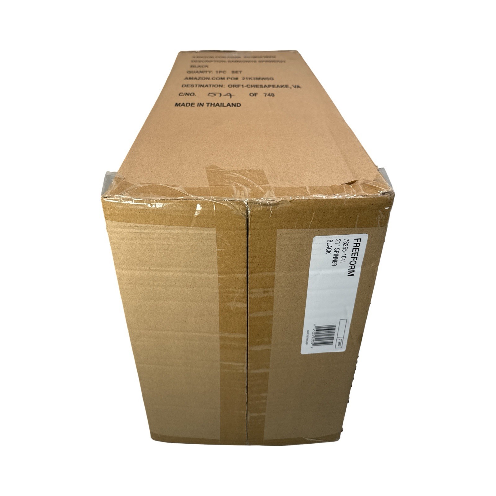 Samsonite 21" Freeform Hardside Carry-On Luggage with Spinner Wheels, Black