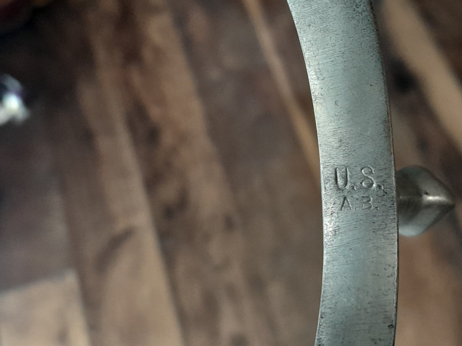 WW1 Calvary Spurs Stamped U.S. WL / AB Pre- 1926