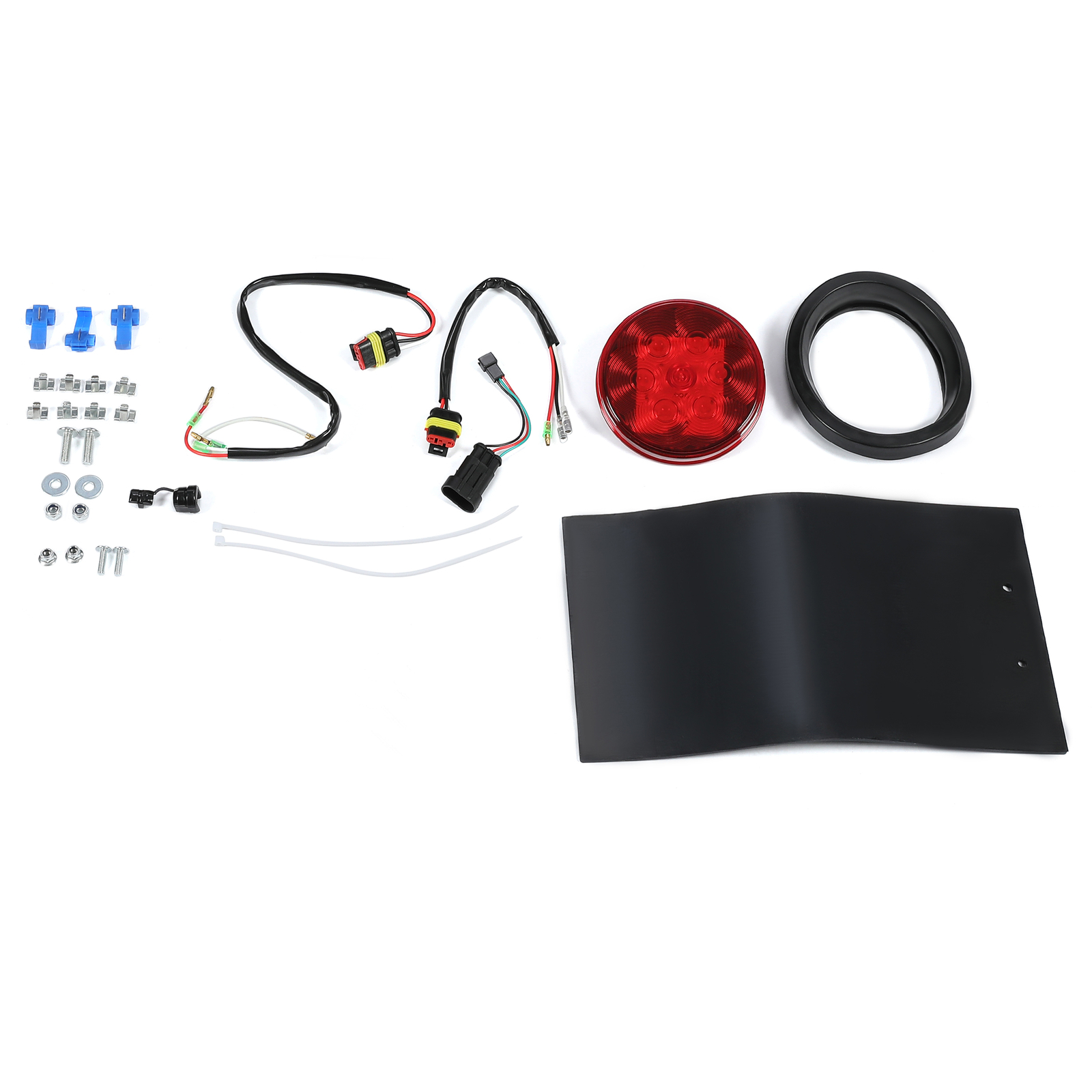 RH Fender Plastic Gray W/ Sealed Light For Demco Kar Kaddy Tow Dolly Trailer