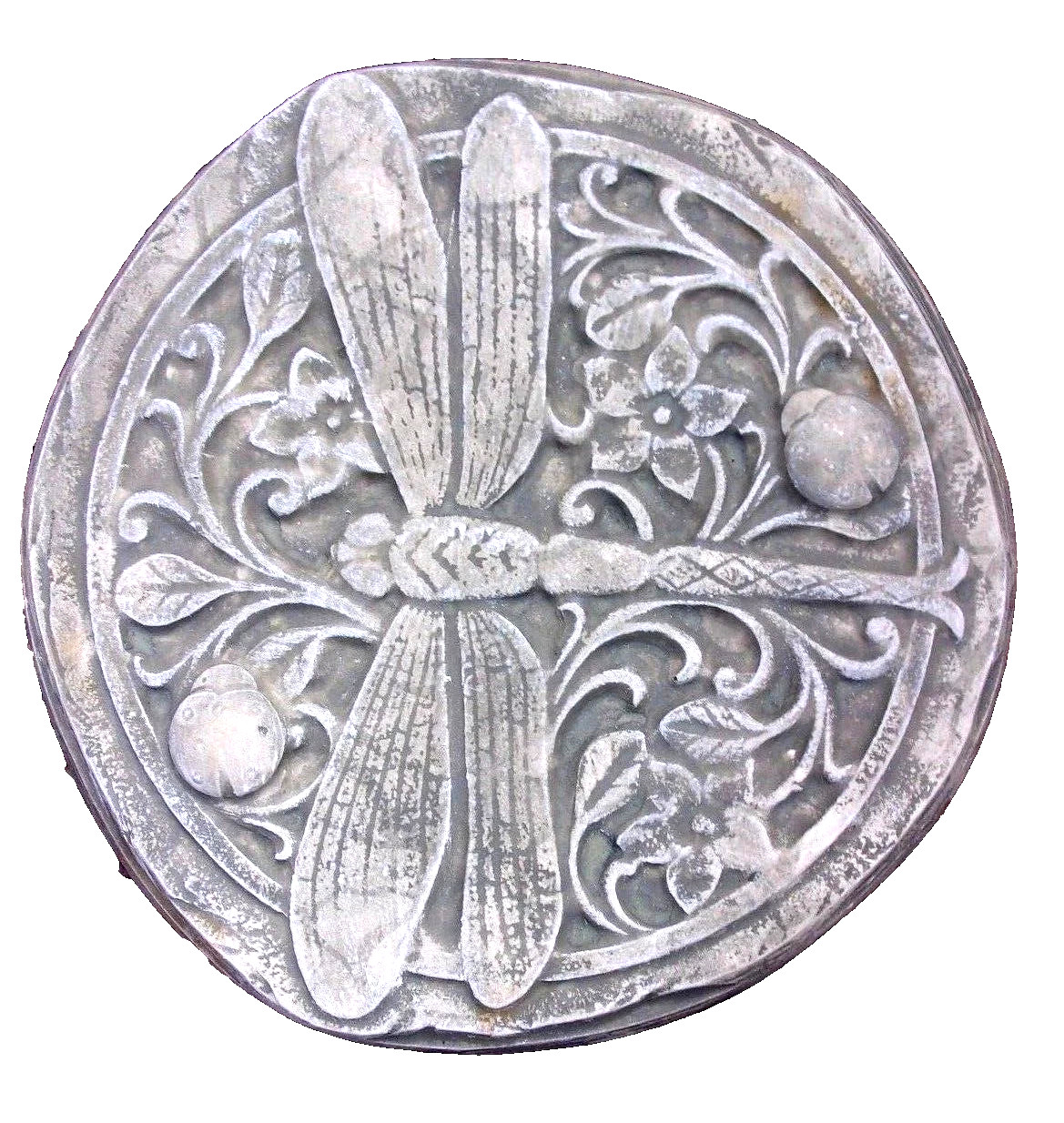 Dragonfly plaster concrete mold abs plastic stepping stone mould 10" x 1" thick