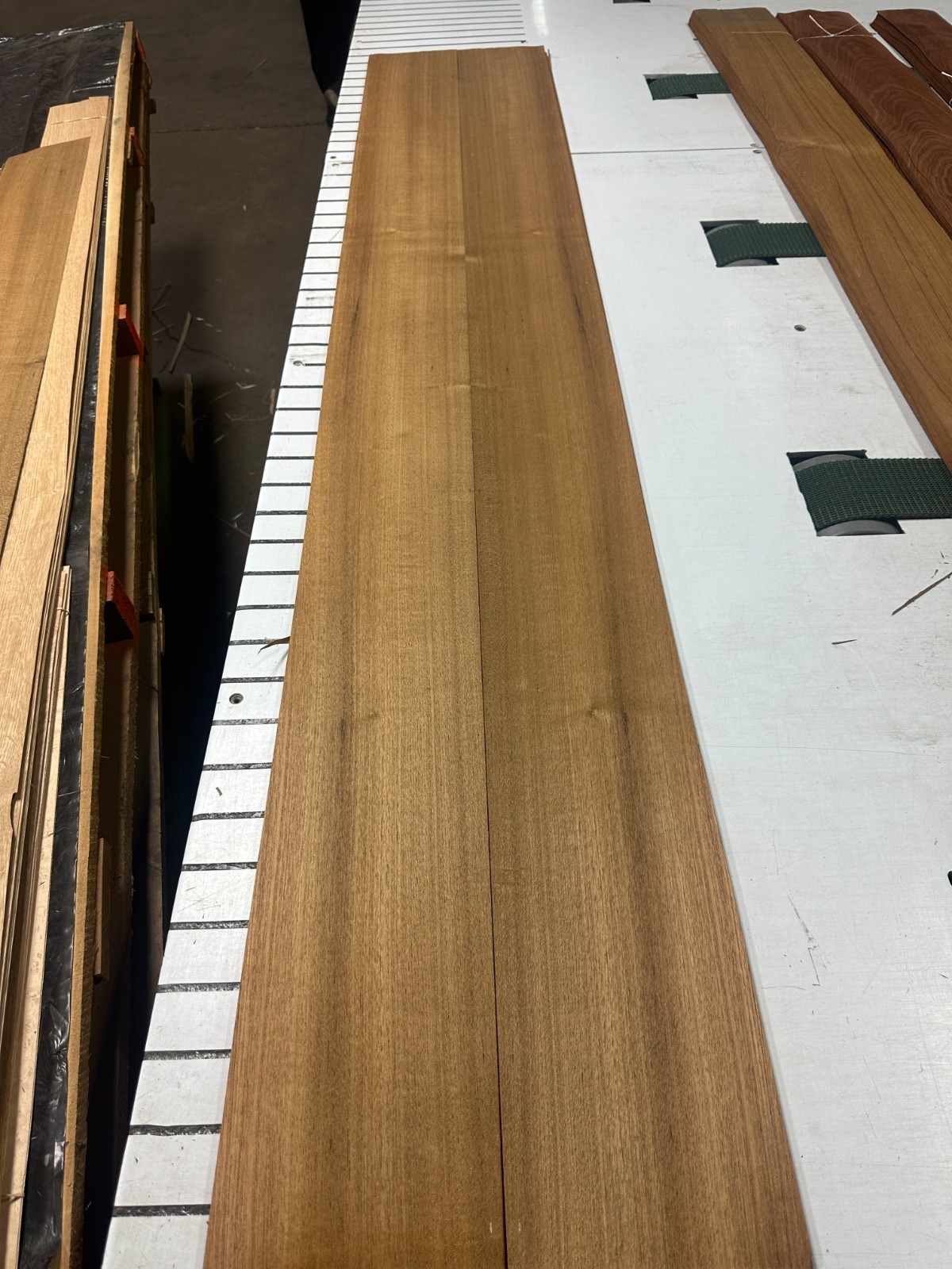 Teak Raw Wood Veneer 2 sheets 88" x 7.5'' 917R