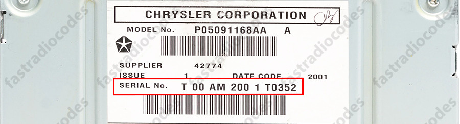 ✅RAM 1500 CAR RADIO ANTI-THEFT UNLOCKING PIN CODE FOR ALL MODELS✅