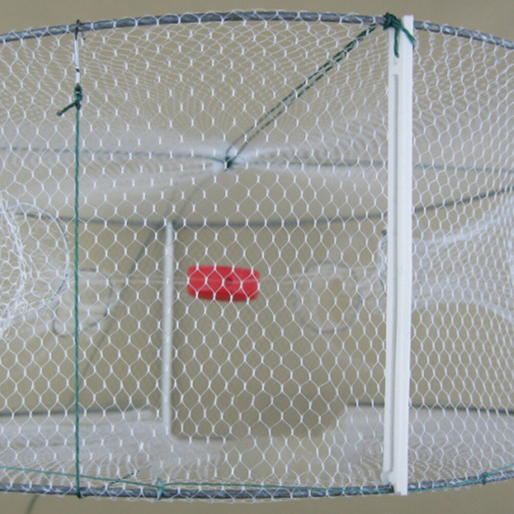 Foldable Fishing Bait Trap Crab Net Crawdad Shrimp Cast Dip Cage Fish Minnow US!