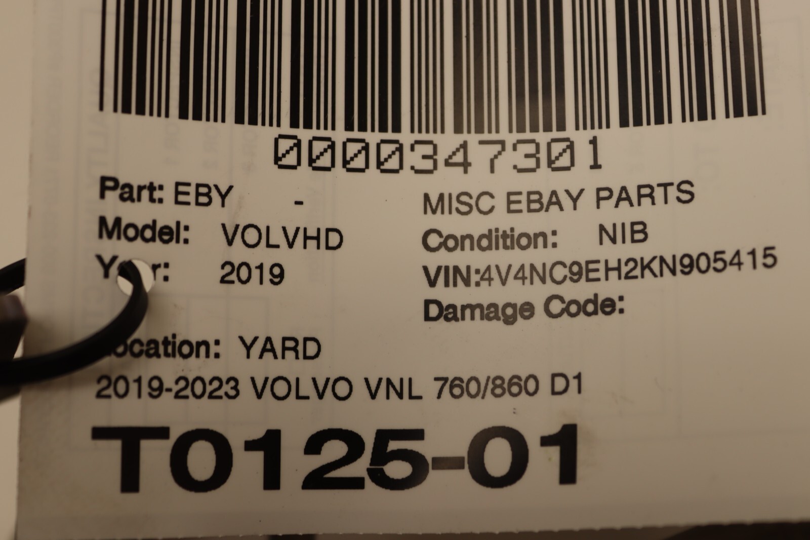 2019-2023 VOLVO VNL 760 860 D13 CAB A/C HEATER SLEEPER PIPE HOSE 84708590 OEM