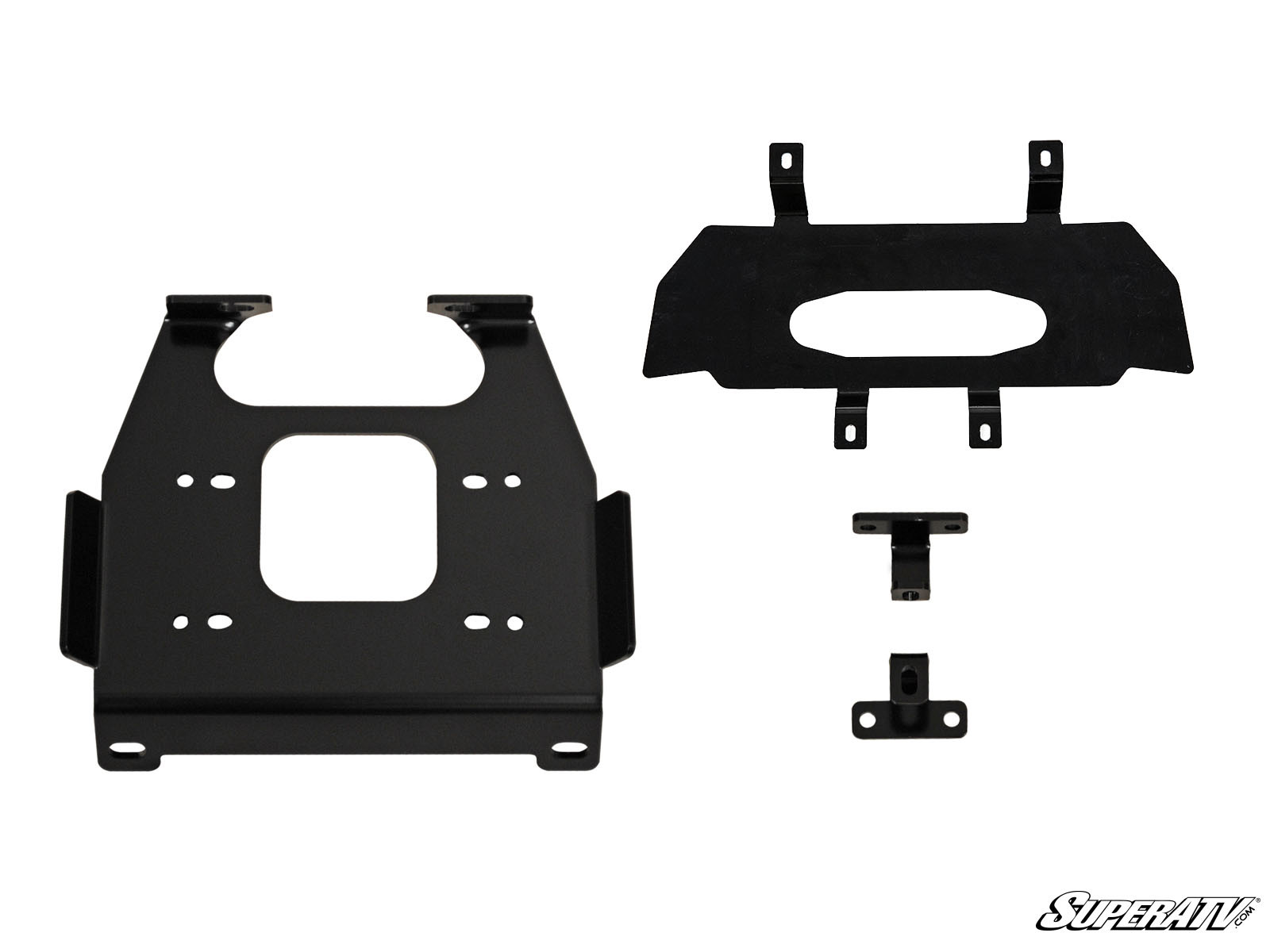 SuperATV Heavy Duty Winch Mount for Polaris RZR XP 1000 / 1000 4 (2019-2023)