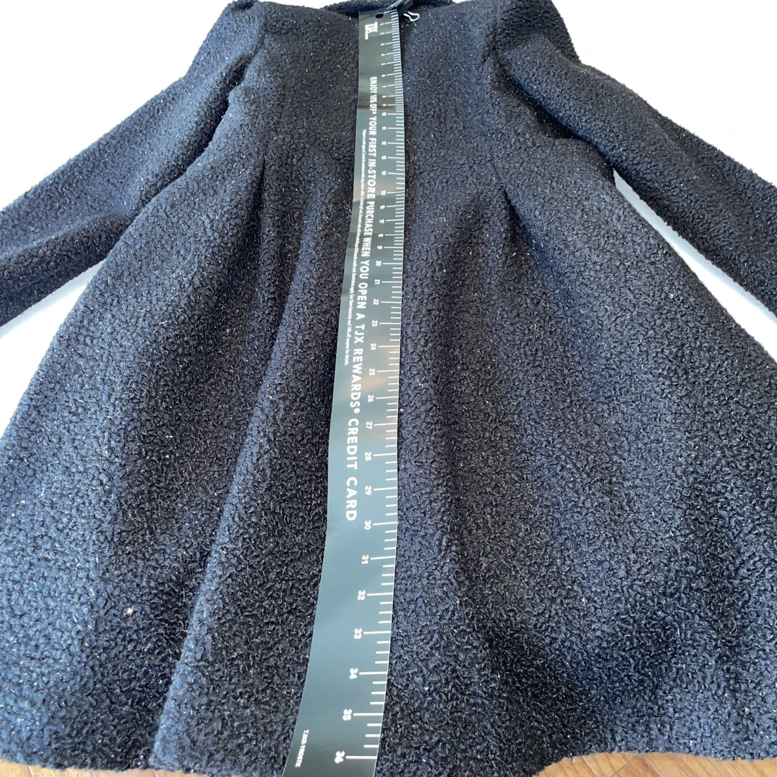 Rothschild Girl’s Princess Dressy Sparkle Black Coat Sz XL (16) Vintage Inspired