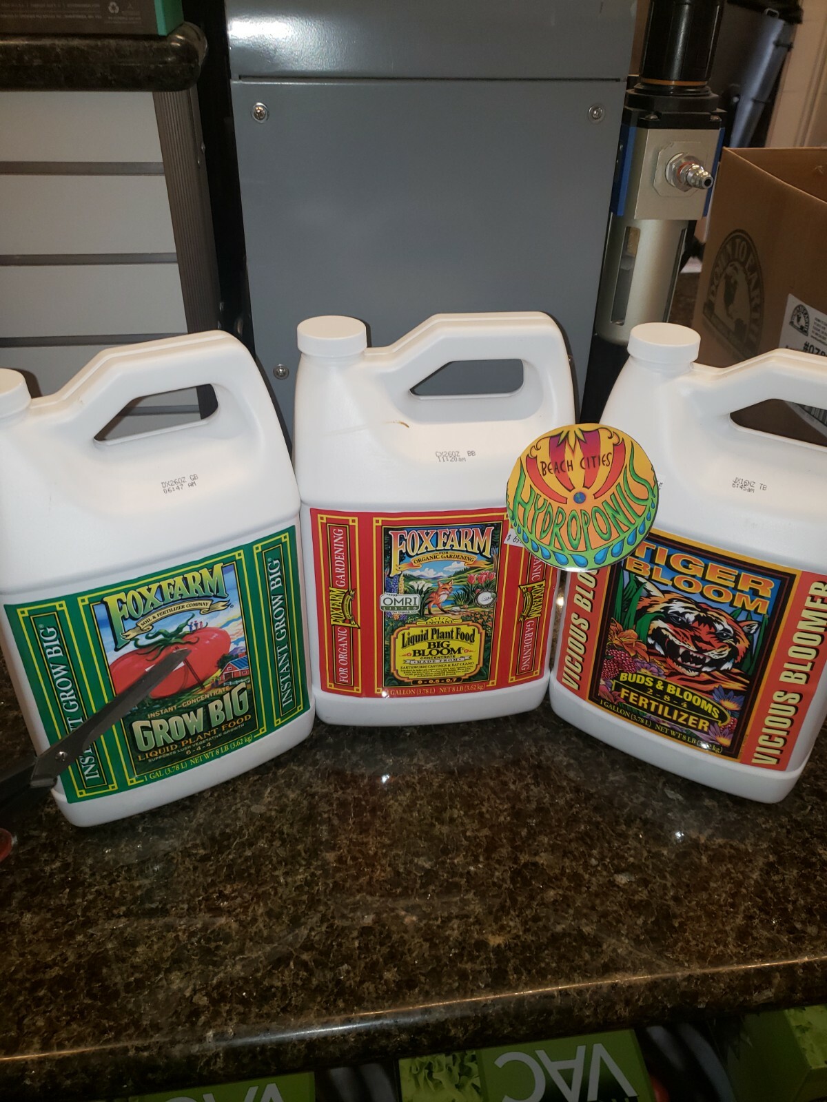 FoxFarm Trio 1 Gallon: Grow Big (Veg), Big Bloom (Micro) & Tiger Bloom (Flower)