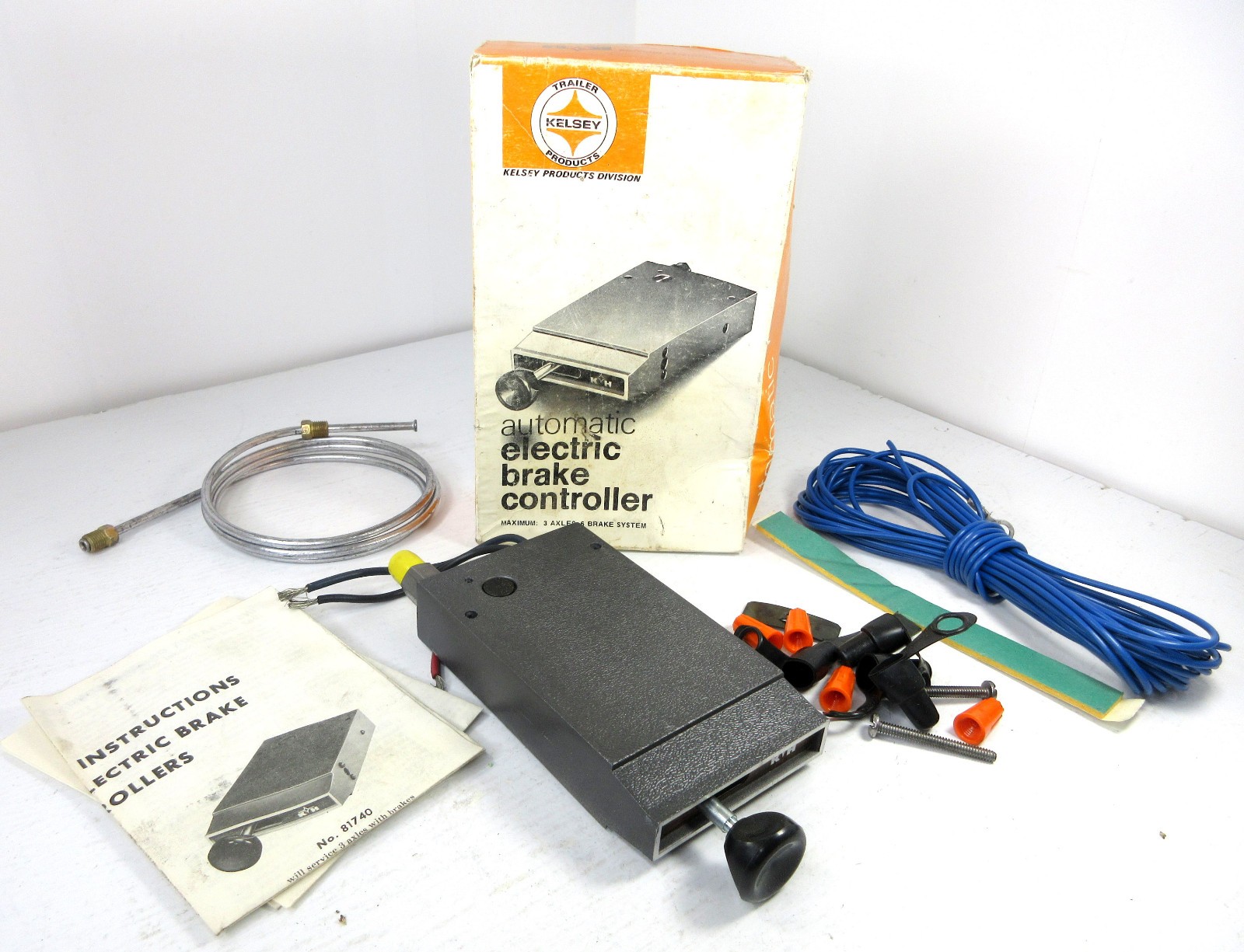 Vintage Kelsey Hayes Automatic Electric Brake Controller 81740 81739 w/ Wiring