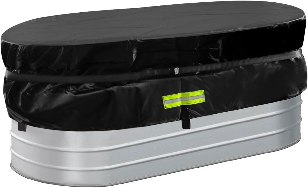 6Ft Stock Tank Horse Trough Cover, Water Trough Cold Plunge Insulated Cover for