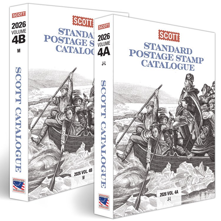 2026 Scott Standard Postage Stamp Catalog Volume 4 A/B Worldwide Countries J-M