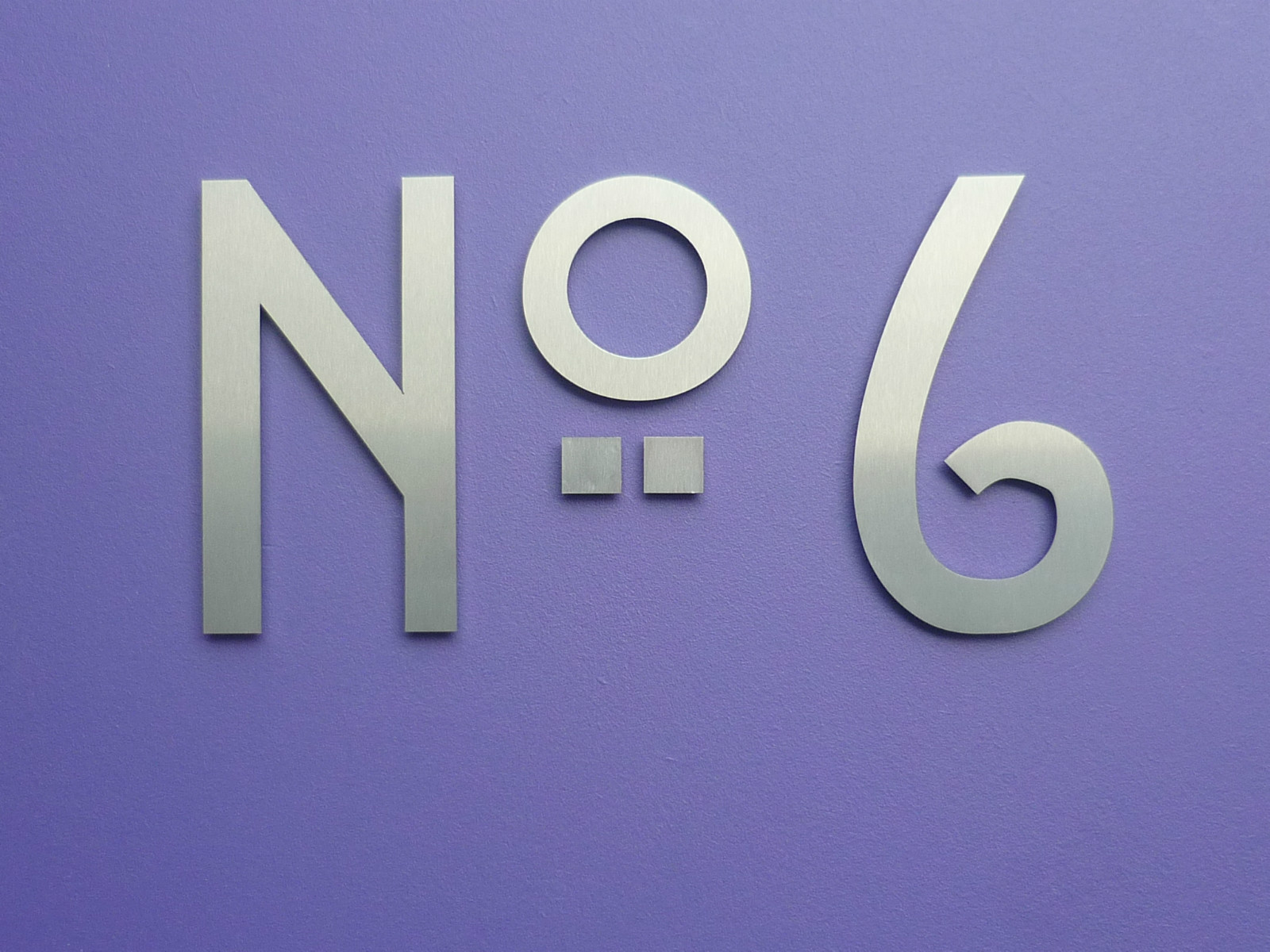 Art Nouveau - Mackintosh - Stainless Steel House Numbers/Numerals 12.5cm/5"