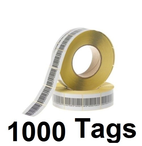 1000 PCS EAS CHECKPOINT® BARCODE SOFT LABEL TAG 8.2  3 X 4 cm 1.18 X 1.57 inch