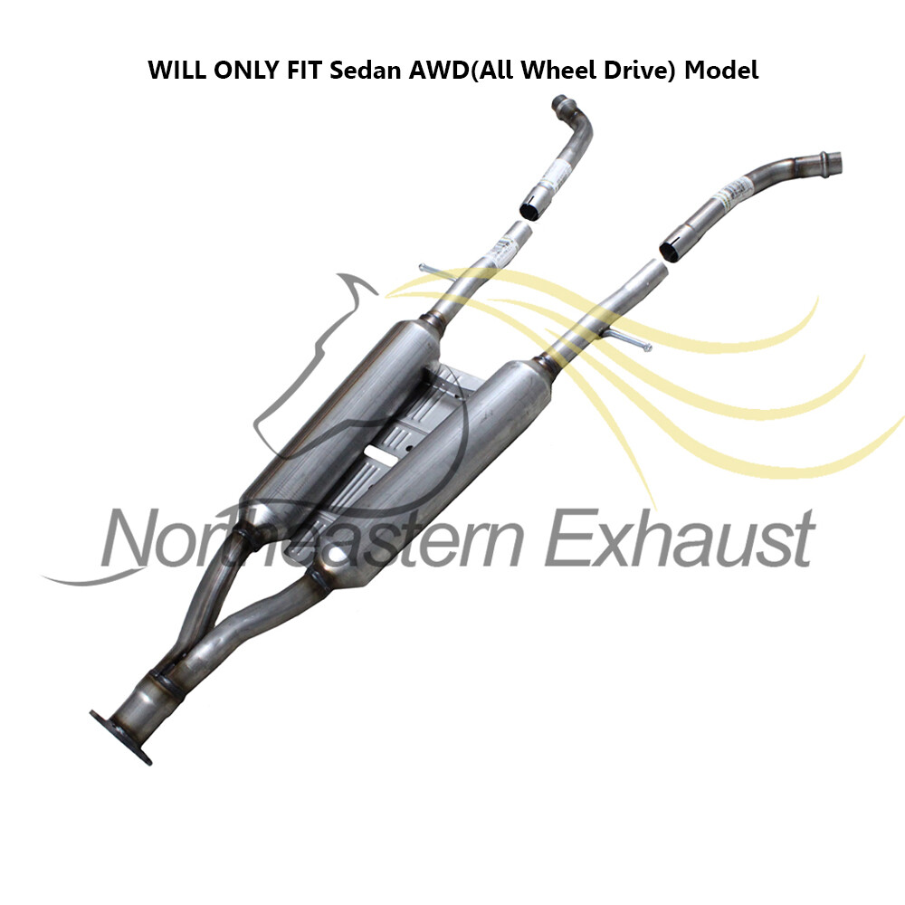 Stainless Steel Exhaust Resonator Pipe fits: 2009-2013 INFINITI G37 3.7L