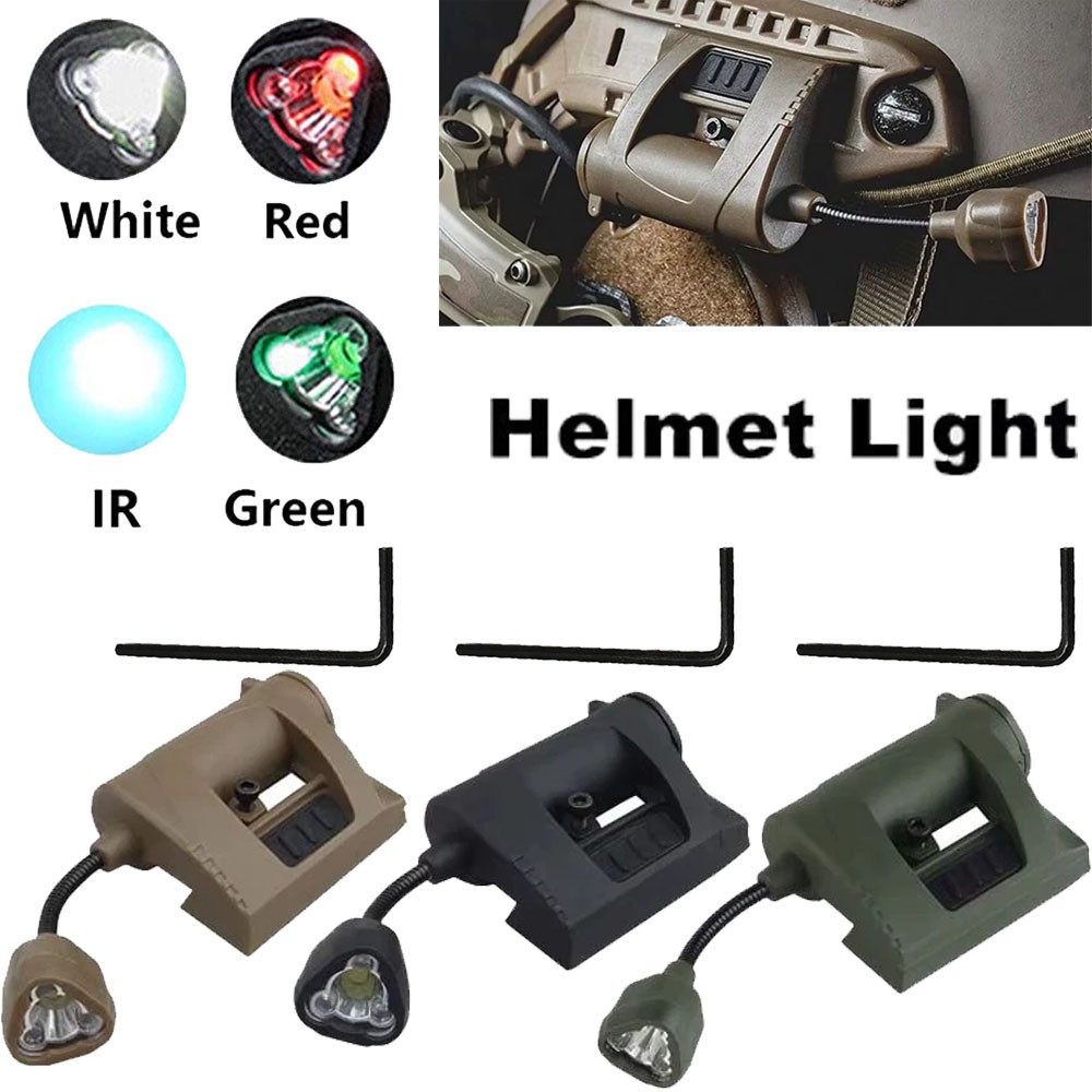 For MPLS Tactical Helmet Flashlight Rail Light IR Headlamp Signal Lights Lamp