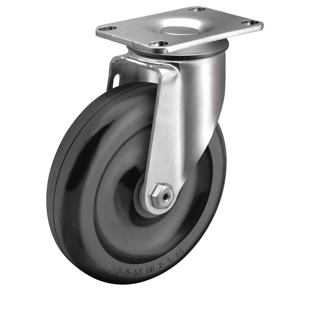 COLSON 2.03356.52 Plate Caster,Swivel,Polyolefin,4 1/8"H 56HD76