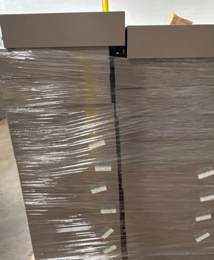 VINTAGE Six Tray-Drawer Microscope Slide Storage Stackable Metal Cabinet 19x16x5