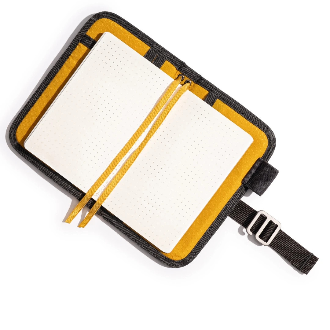 Lochby Mini Field Journal Black Camo | Water Resistant Wax Canvas Cover