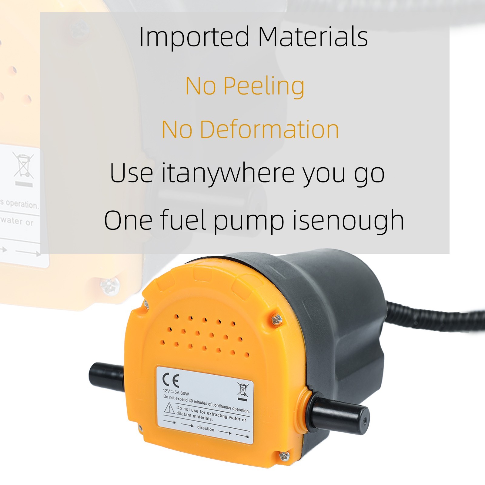 DC 12V Transfer Pump Extractor Fast Change Oil Fluid Scavenge Suction Vacuum