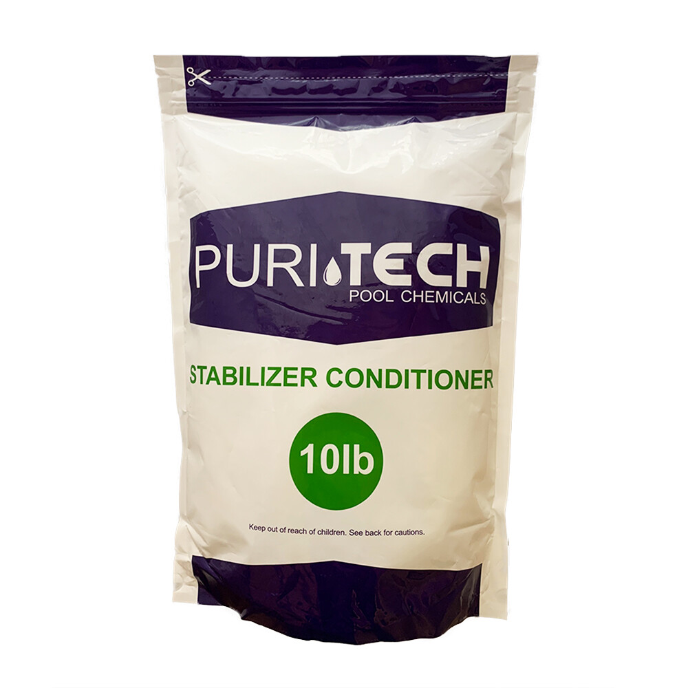 Puri Tech Pool 10lbs Stabilizer Conditioner Cyanuric Acid UV Protection Pool Spa