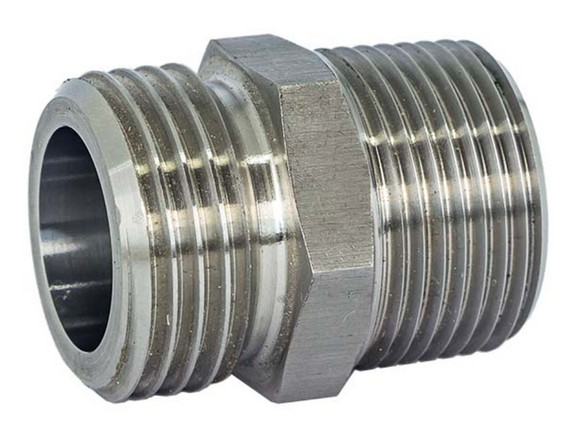 PACK OF 5 - 3/4" Stainless Steel Garden Hose Adapter - 3/4" MNPT x 3/4" Male GHT