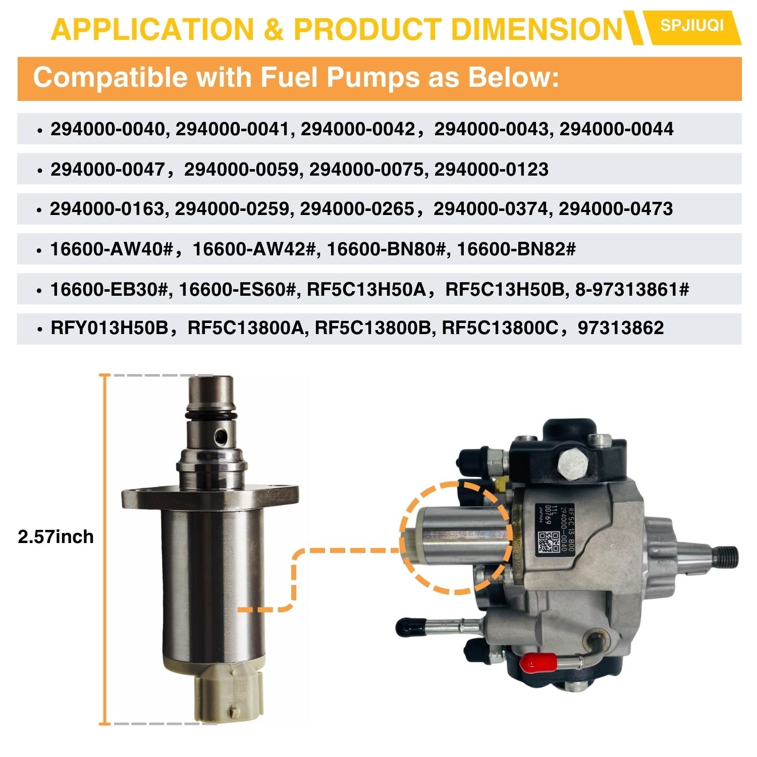 294009-0120 8-98043686-0 Diesel Fuel Pump Regulator SCV Fits Isuzu NQR NRR 4HK1