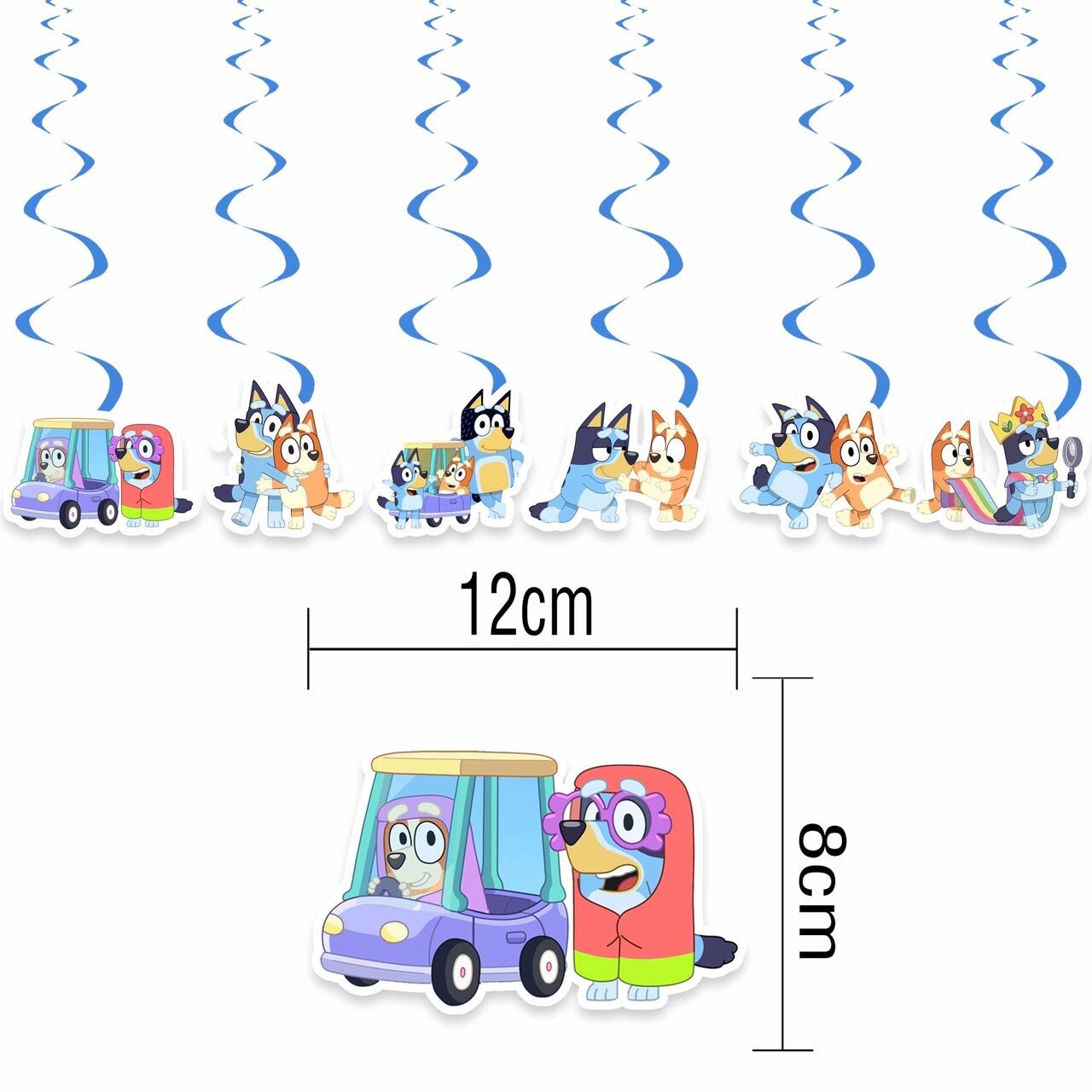 Blue Sheepdog Theme Birthday Party Supplies Set,Banner Balloons Cake Toppers