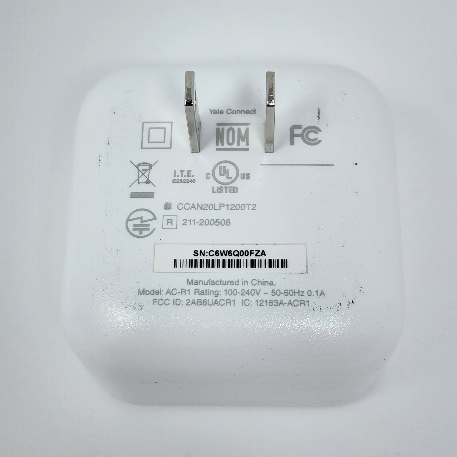 Yale Connect Wi-Fi Remote Bridge Model AC-R1 For All Assure Locks