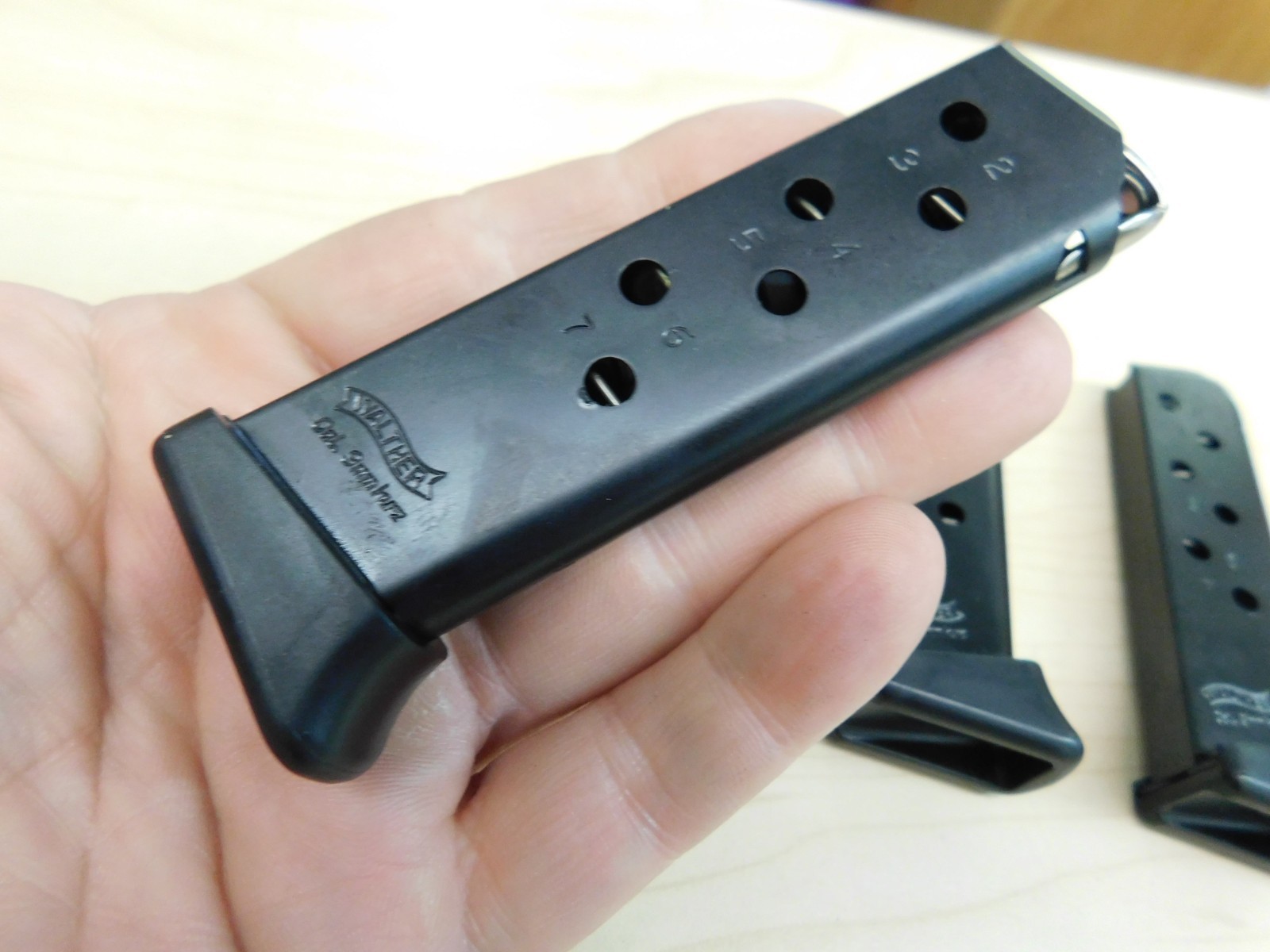 3 - NEW - WALTHER PPK/S - PPKS - 7RD 380ACP Factory OEM Magazines (W154)