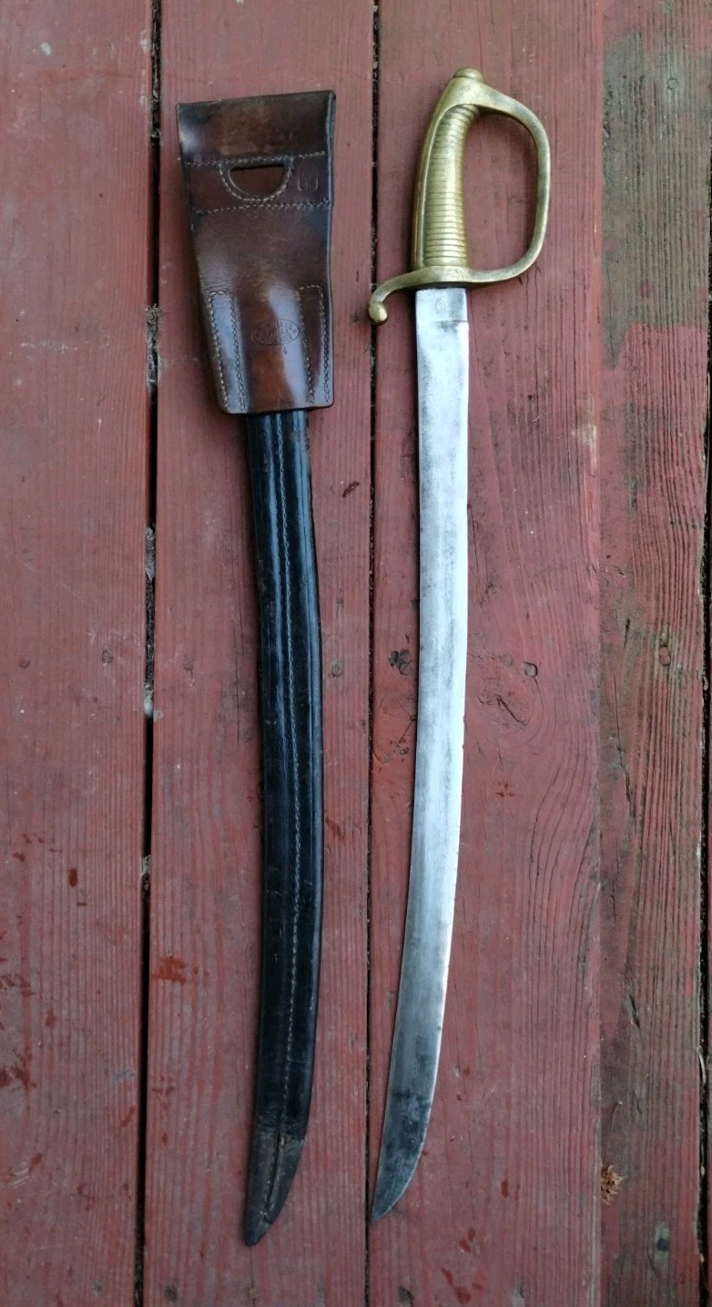 Swiss Army Short Sword / Hanger with sheath 19th cent