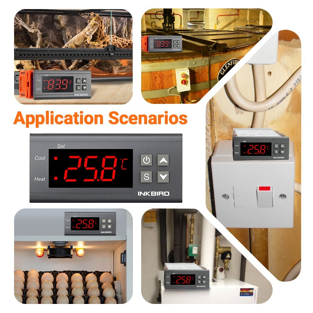 ITC-1000F 110V Digital Temperature Temp Controller Thermostat + NTC Sensor Probe