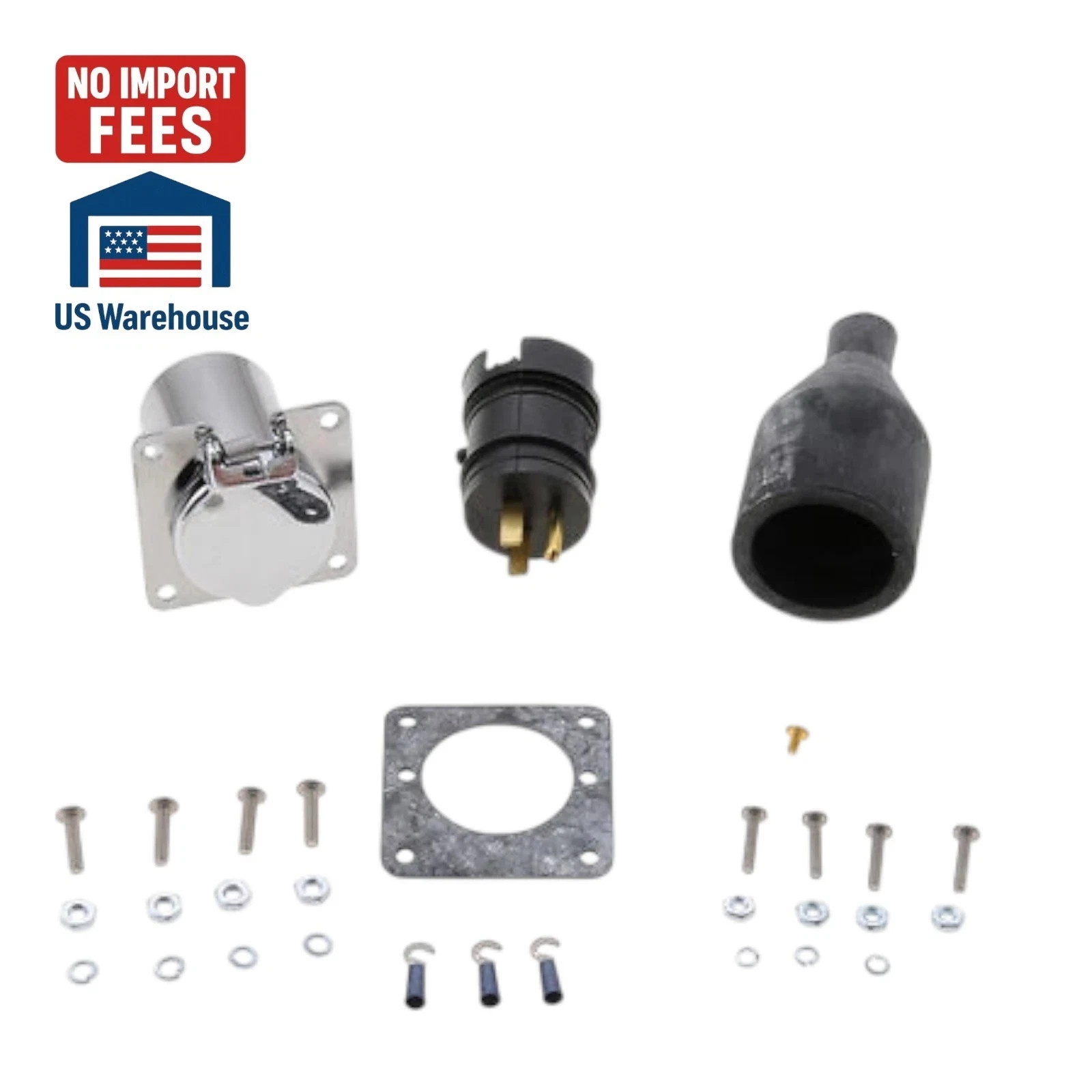 8605688 ZeroStart Weatherproof Field-Wired Rececptacle w/ 4 Hole Flange 120V 15A