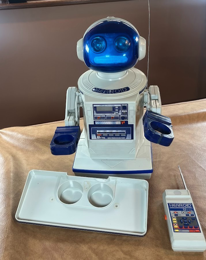 Vintage Hearoid Harold Omnibot Robot Japan Voice Command Module Tray
