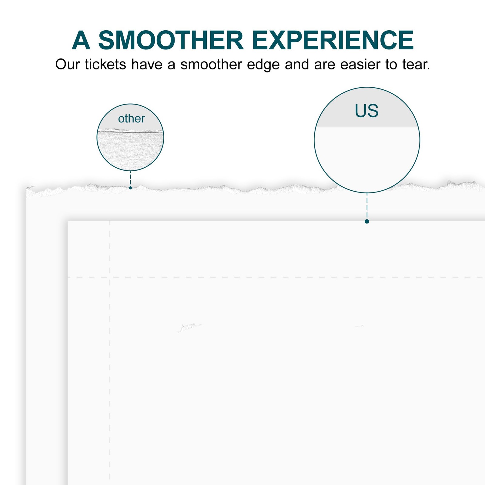 400 Printable Tickets with Tear-Away Stubs,2.125x5.5 Inch Custom Raffle Ticke...