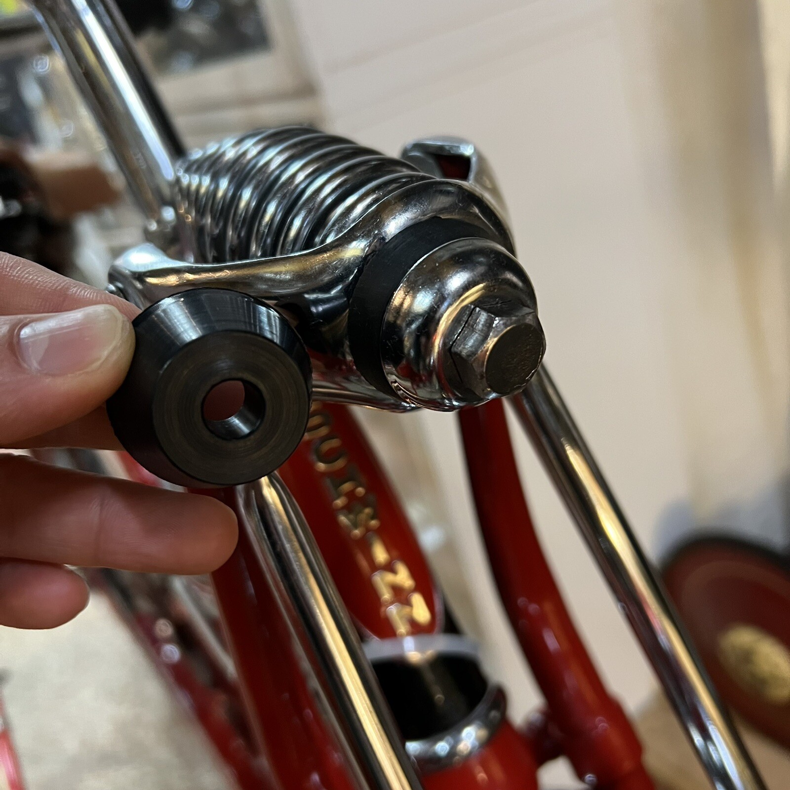 SCHWINN SPRINGER FORK RUBBER BUMPER FITS PHANTOM PANTHER WIZZER MOTOR BIKE NEW