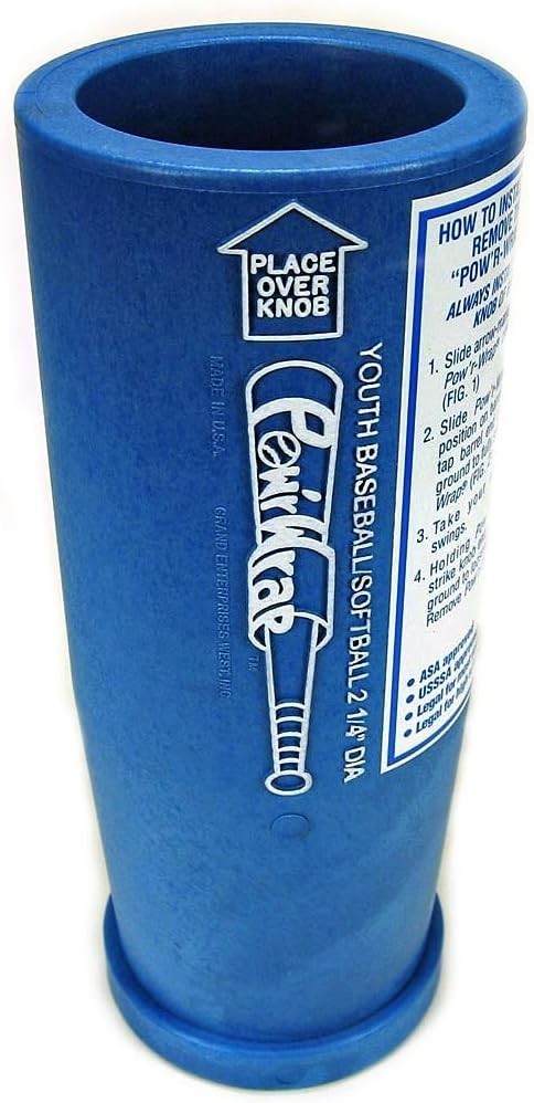 Pow'r Wrap Youth Softball baseball 16 oz Bat Weight Sleeve - Made in the USA