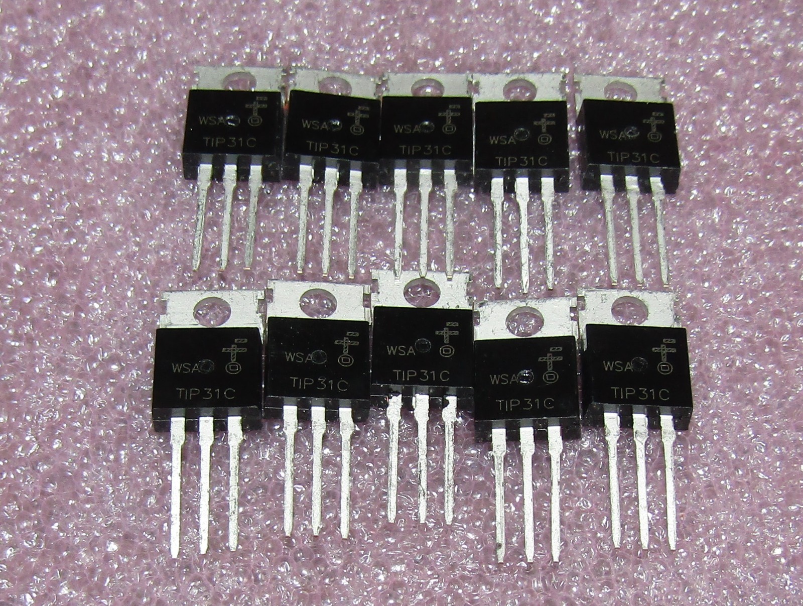 10 Pieces TIP31C TIP31 NPN TRANSISTOR 3A 100V TO-220 Fairchild  US Seller